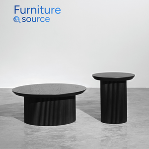 โต๊ะกาแฟไม้ทรงกลมสไตล์โรงแรมหรูทันสมัยเปิดประทุนสำหรับใช้ในบ้านโรงงาน OEM/ODM เวียดนามสำหรับล็อบบี้และห้องพัก - Product Image 1