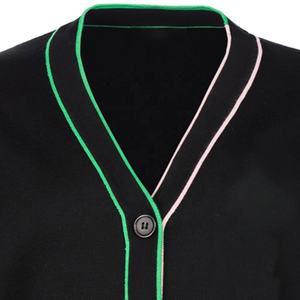 Precio al por Mayor y Logotipos Personalizados de Alta Calidad en Suéteres Tipo Cárdigan Unisex, Letras Bordadas, Tejido Acrílico - Product Image 2