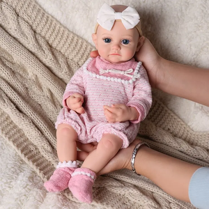 Muñeca Bebé Reborn de Silicona Completa de 16 Pulgadas <span class=keywords><strong>Jeffrey</strong></span> de Babeside, Muñeca Bebé Realista de Silicona Platino - Product Image 2