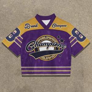 Camiseta Unisex de Manga Corta, Estilo Deportivo, Corte Holgado, 100% Poliéster, Malla Transpirable, Anti-Pilling, Estilo Vintage Casual - Product Image 3