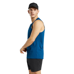 Camiseta sin mangas para hombre con cuello en V, diseño holgado y transpirable, corte muscular, 90% poliéster, 10% elastano, dobladillo curvo, personalizable - Product Image 4