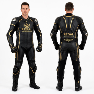Traje de Carreras Super MotoCP Personalizado para Hombre, Mono de Motocicleta de Cuero Vacuno/Canguro de 1 Pieza, Hecho a Medida, CE - Product Image 1