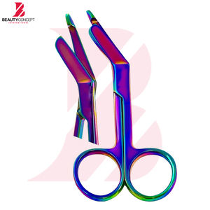 Ciseaux chirurgicaux de 3,5 pouces, couleur arc-en-ciel, en acier inoxydable multi-couches de titane, pour pansements et traumatismes, usage médical - Product Image 4