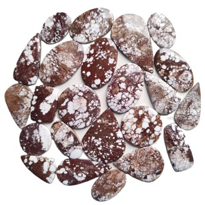 Cabochon en magnésite naturelle Wild Horse, pierre précieuse en vrac, formes et tailles variées, pierre polie lisse, accessoires de bijouterie de haute qualité - Product Image 6