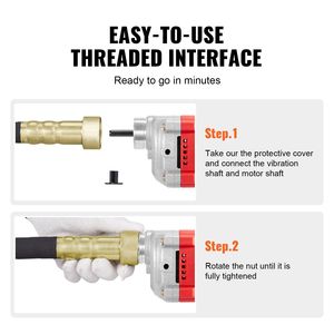 Vibratore Elettrico Portatile per Calcestruzzo da 800W, 13000 VPM, con Asta da 2m, Strumento Vibrante Porta Power per Calcestruzzo - Product Image 5