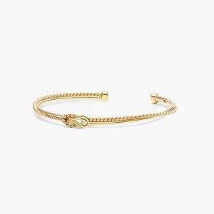 กำไลข้อมือเพชร Infinity Rope Cuff ทองคำสีเหลือง - Product Image 1