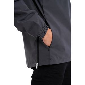 Chaqueta Cortavientos Personalizada OEM de Estilo Urbano con Bloques de Color, Ligera, con Cierre, Talla Grande para Hombre, Hecha en Pakistán - Product Image 4