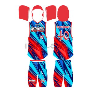 Conjunto de Camiseta de Baloncesto INFLOW para Hombre, Cuello en V, Sublimada, Transpirable, Antibacteriana, de Poliéster que Absorbe la Humedad - Product Image 5