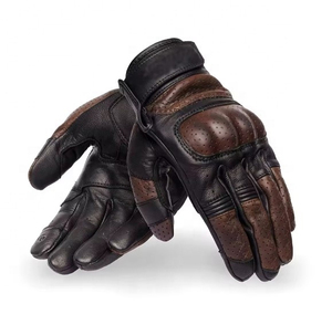 Guantes de Motocicleta para Hombre, Guantes de Cuero Transpirables de Verano, Servicio OEM Personalizado - Product Image 4