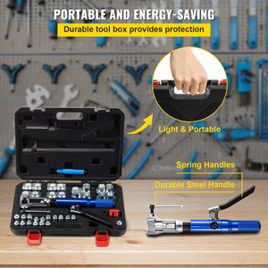 Kit di Riparazione Freni Idraulico a Doppia Svasatura a 45 Gradi, Attrezzo per Svasatura Freni da 3/16'' a 1/2'' con w - Product Image 6