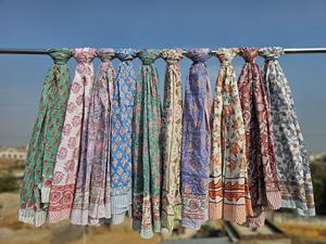 Pareo de Algodón Ecológico con Estampado Floral, para Playa, Bikini, Bufanda, para Mujer, Ropa de Verano para Vacaciones, Venta al Por Mayor - Product Image 2