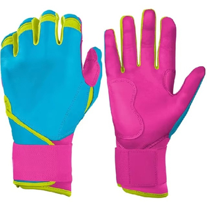 Baseball Batting Gloves Custom Logo Factory with Reinforced Palm Panels Breathable Finger Sections Secure Fit and Bulk Supply - Product Image 1