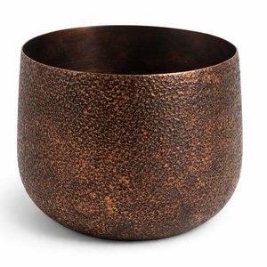 กระถางต้นไม้เหล็กตกแต่ง เหมาะสำหรับตกแต่งห้องนั่งเล่น โต๊ะทำงาน ด้วยดีไซน์ทันสมัยและเคลือบทองเหลืองโบราณ - Product Image 6