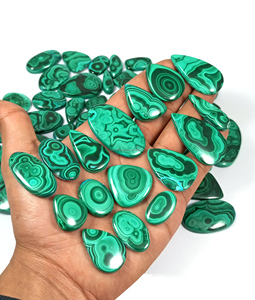 Natural Malachite Cabochon Green Loose Gemstone for Wire Wrapping Metalsmithing & Silver Jewelry Making Healing Crystal Flatback - Product Image 3