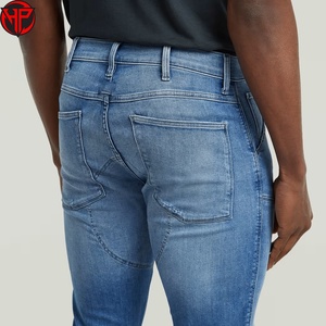 <b>Men's</b> 3D Zip Knee Skinny <b>Jeans</b> Distressed Stretch Denim Slim Fit <b>Biker</b> Style Casual Trousers Waterproof <b>Mens</b> Denim Pant - Product Image 6