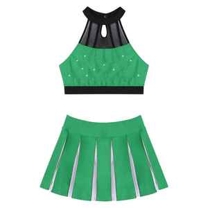 Tenue de cheerleading dernière génération conçue pour un confort optimal en mouvement et un impact visuel saisissant, idéale pour les événements et les séances d'entraînement. - Product Image 1