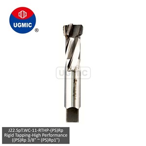 J22.SpT.WC-11-Rigid Tapping-High Performance3/8" 1/2" <b>3</b>/4" 1" -(<b>PS</b>)Rp Thread-StraiRpht Flutes- (Brazed) Welded Carbide Taps -JIS - Product Image 1