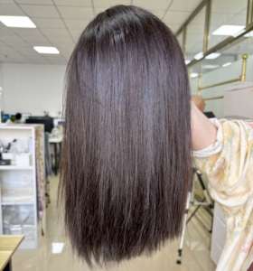 100% cabello humano sin procesar cabello virgen crudo al por mayor sin pegamento HD encaje transparente encaje <span class=keywords><strong>Frontal</strong></span> recto Bob pelucas para mujeres - Product Image 5