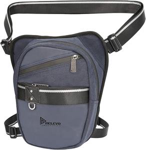 Sac de cuisse en cuir véritable, sacoche de jambe tactique pour moto, sac banane 30-40L, sac de voyage étanche à bas prix - Product Image 1