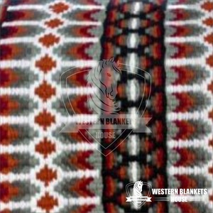 Almohadillas de sillín de caballo de cuero aceitoso de lana merino americana personalizada, manta de espectáculo de equitación occidental, característica de cuero curtido al aceite - Product Image 3