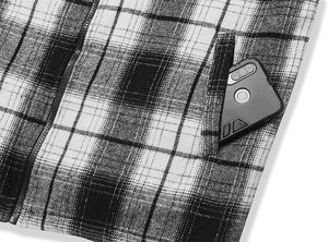 Chemises à carreaux rayées 100% coton pour hommes, confortables, à manches longues, coupe standard, boutonnées, veste en flanelle - Product Image 3