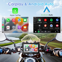 Navigation GPS pour moto Carpuride W702, écran tactile 7 pouces, étanche, CarPlay, Android Auto, fixation tableau de bord, 1 an