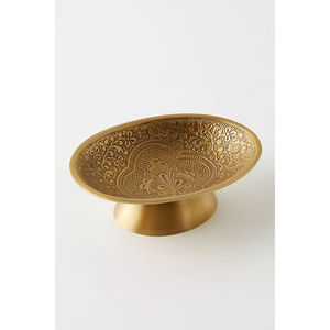 Bol de service en métal plaqué or de luxe, design classique et haut de gamme, pour centre de table, maison, hôtel, ustensile de cuisine - Product Image 2