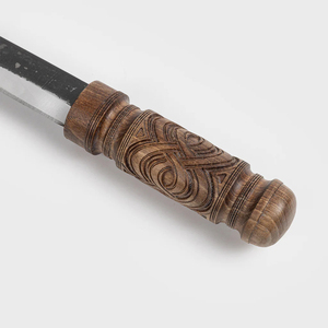 Couteau Viking forgé à la main, lame en acier carbone de 16 pouces, manche en bois de noyer avec étui en cuir, couverts de collection - Product Image 3