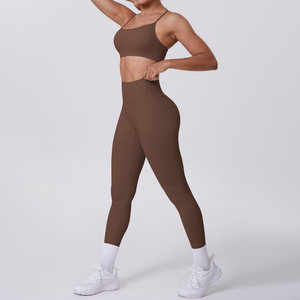 Ensemble Leggings de Yoga Taille Haute et Soutien-Gorge de Sport Sans Coutures – Tenue de Sport et de Fitness pour Femme – Vêtements Athlétiques – Fournisseur en Gros - Product Image 4