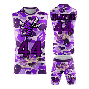 Custom Full Sublimation 7On7 Field American Football Gear High Quality 7V7 Compression Stretchy Football Uniform - Product Image 3