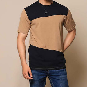 T-shirts à manches courtes pour hommes, coupe classique, 100% coton, tissu en toile respirant de haute qualité, service OEM/ODM personnalisable, vente en gros - Product Image 5