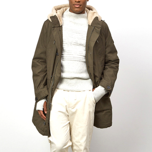Men's Hooded <b>Parka</b> Jacket with Warm Soft Fabric Windproof Easy Comfort Fit for Winter Outdoor Use winter jacket - Product Image 1