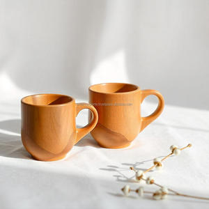 Tasse en bois naturel de qualité supérieure pour thé et café, idéale pour les boissons chaudes, verres rustiques faits à la main pour un usage quotidien - Product Image 3
