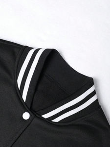 เสื้อแจ็คเก็ตวาร์ซิตี้ผู้หญิงแบบสั่งทำ เสื้อแจ็คเก็ตเลตเตอร์แมนปักลาย เสื้อแจ็คเก็ตเบสบอลลำลอง สไตล์สตรีทแวร์ เสื้อแจ็คเก็ตสไตล์วิทยาลัย - Product Image 3