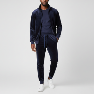 Conjuntos Deportivos de Hombre en Terciopelo 100% Algodón, Diseño Nuevo 2026, Logotipo Personalizado Impreso, para Otoño e Invierno, Venta al Por Mayor - Product Image 4