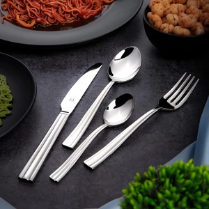 Luxury Dining Stainless Steel Cutlery Set Polished <b>Spoon</b> Fork Knife Tableware for Home - Product Image 4