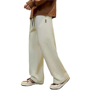 Pantalon de survêtement pour homme, coupe ample, jambes larges, joggers surdimensionnés, pantalon grande taille avec panneau latéral cousu - Product Image 3