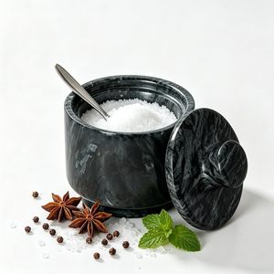 Tabletop decor sophisticated seasoning <b>container</b> modern dining accessory aesthetic kitchen decor upscale salt pepper organiser - Product Image 1