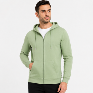 Sweat à capuche zippé pour homme de haute qualité, avec matière respirante et confort flexible, conçu pour les modes de vie actifs et un confort décontracté. - Product Image 1