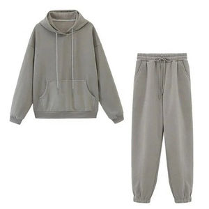 Survêtement d'hiver premium pour femme, style streetwear, en coton, doublure polaire douce, design écoresponsable - Exportateur en gros pour le monde entier - Product Image 3