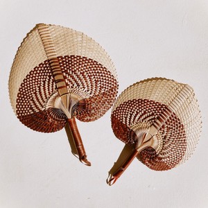 Éventail fait main en bambou naturel multicolore, décoration de maison, feuille de palmier, pour cadeau de mariage et décoration murale - Product Image 1