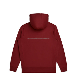 Sweat-shirt unisexe haut de gamme 350 g/m² Rouge Basique lourd Coton mélangé 100% coton Logo personnalisé brodé Sweat-shirts pour hommes Impression - Product Image 2