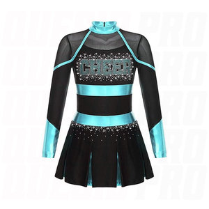 Prix raisonnable, meilleure qualité, uniforme personnalisé pour équipe de cheerleading avec logo brodé ou imprimé, 100% polyester, durable et respirant - Product Image 2