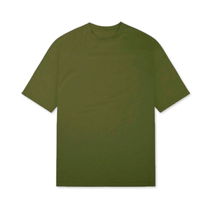 T-shirt décontracté pour homme, gris, coupe classique, manches courtes, col rond, jersey tricoté, 100 % coton, couleur unie - Product Image 4