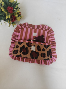 Shree Balajee Garments Brown Leopard Quilted Sunglasses <b>Case</b> <b>for</b> Women | Handmade Simple Cotton Eyewear Pouch Model Q P-1 - Product Image 6