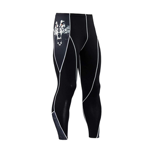 Ensemble de compression professionnel pour l'entraînement physique pour hommes, t-shirt extensible et leggings, vêtements de sport - Product Image 6
