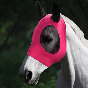 Masque anti-moustiques et anti-insectes pour chevaux, avec protection des oreilles et du visage, maille standard internationale, très vendu - Product Image 3