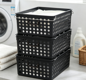 Organizador de Cajones Extraíble de PP Negro Moderno Hecho en Corea, Juego de 5 Piezas SongSong, Almacenamiento Modular que Ahorra Espacio - Product Image 5
