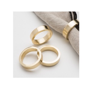 MART EXPORTS SS-01010 Anneaux de serviette en aluminium ornés à motifs détaillés pour mariages, banquets, fêtes, dîners formels et réceptions - Product Image 1
