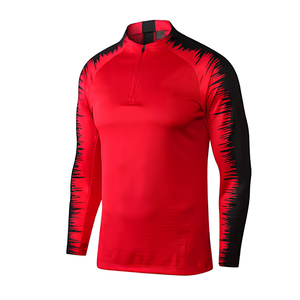 Football Training Suit Tracksuit Mens Full <b>Zip</b> <b>Hooded</b> No Hood Stand Collar Pullover Slim 100% Polyester Quick Dry - Product Image 1